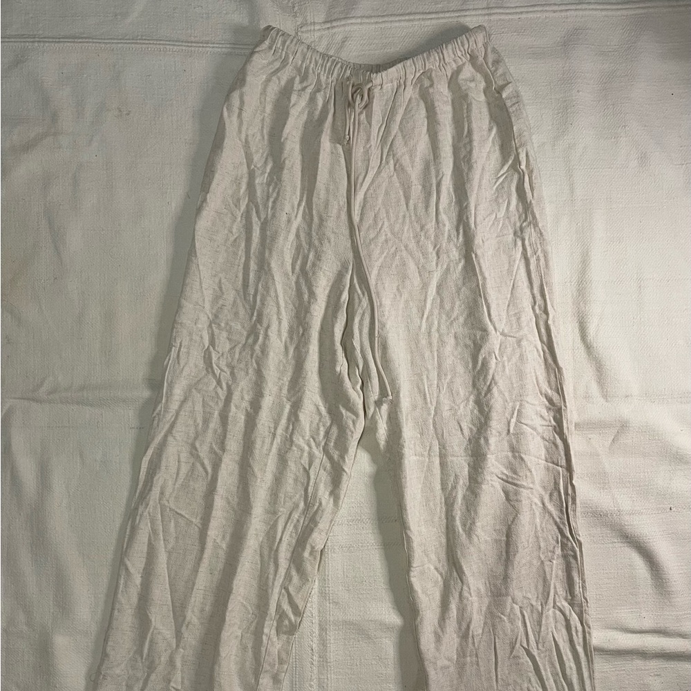 Women’s Linen Cream Pants